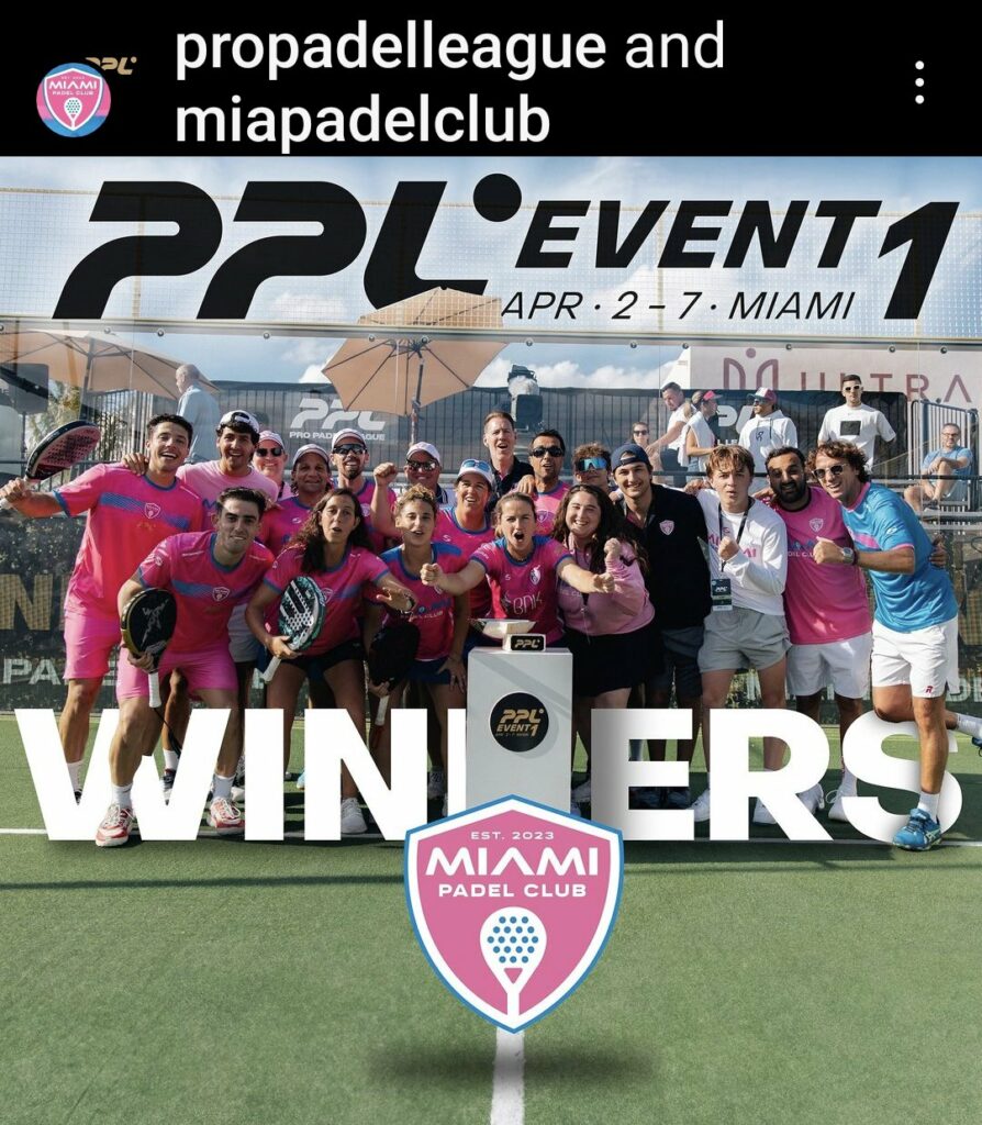 Read more about the article Miami Padel Club wins the first stop of the Pro Padel League 2024
