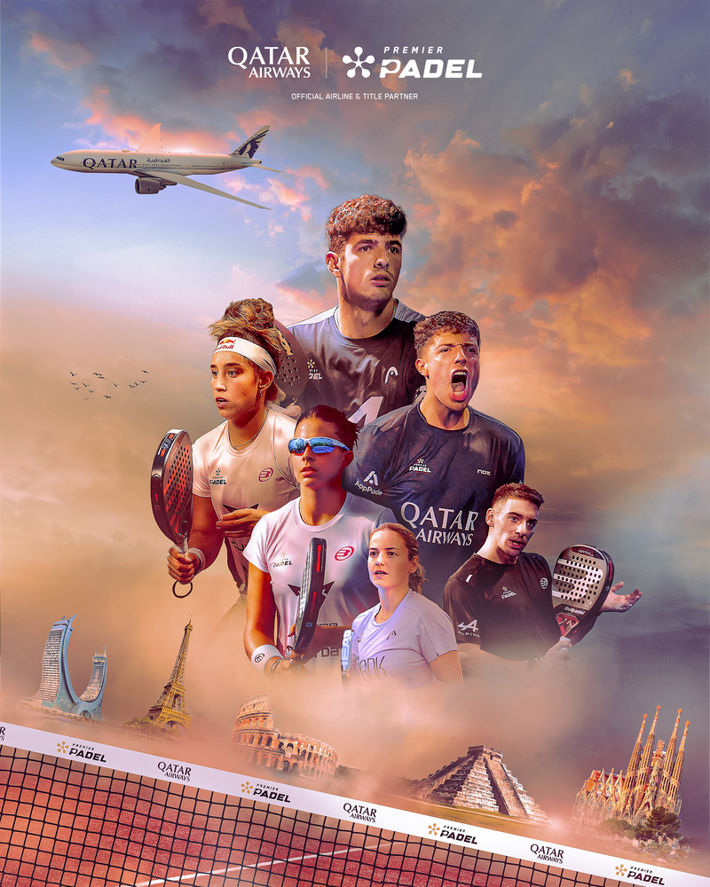 Read more about the article PREMIER PADEL ANNOUNCES MULTI-YEAR PARTNERSHIP WITH QATAR AIRWAYS